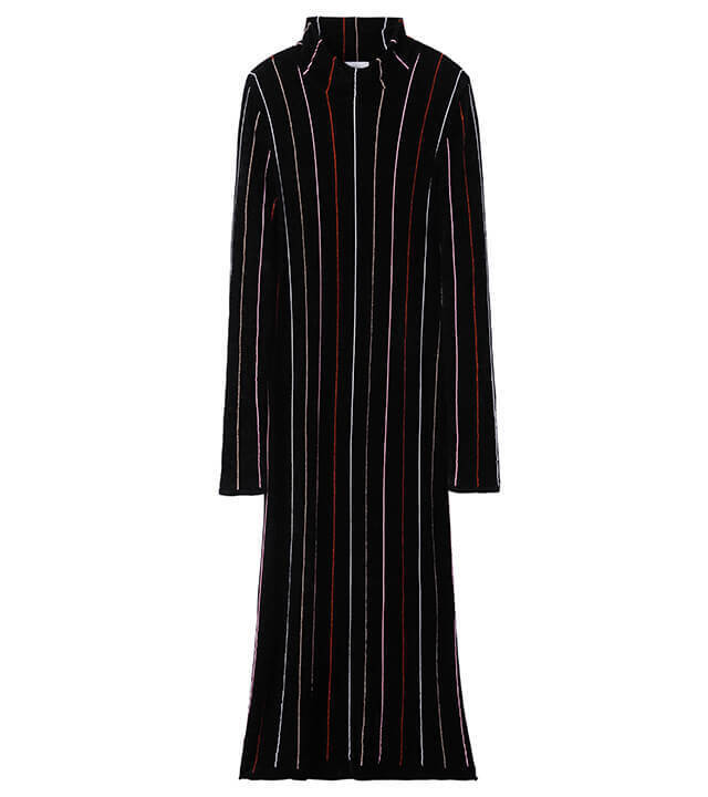 Lautashi STRIPE KNIT DRESS