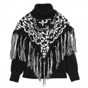 SAAAGE boutique 19 AW フリンジケープニット