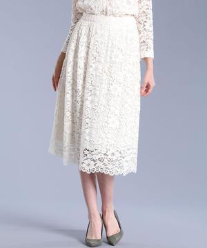 Maglie par ef-de デイジーレースギャザースカート