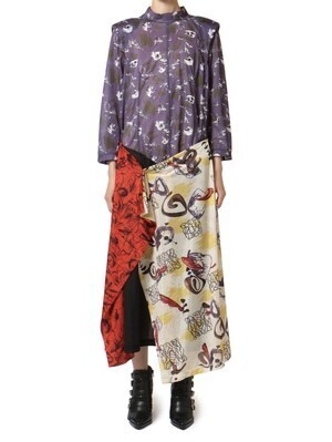 TOGA PULLA PRINT MIX DRESS