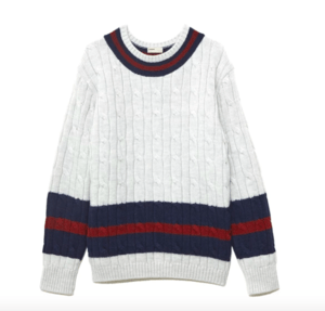 NAISSANCE Cable Crew Neck Knit