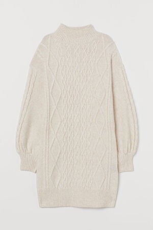 H&M ケーブルニットワンピース
