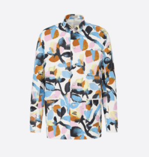 Christian Dior “DIOR AND ALEX FOXTON”フローラルプリント コットン混 オフィスウェア ジャケット
