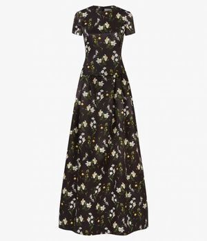ERDEM Alphonse Gown Daffodil Ditsy Mikado