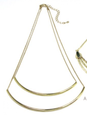 GOLDY 3170032 A カーブ シルエット ネックレス