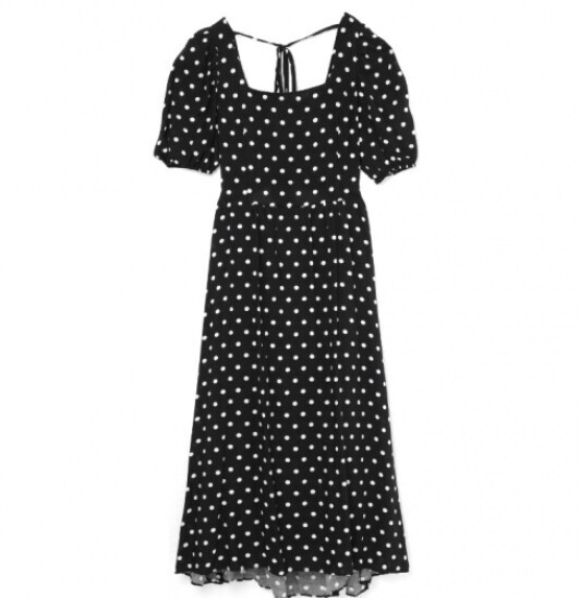 SAAAGE boutique 19 SS バックコンシャスドットワンピース