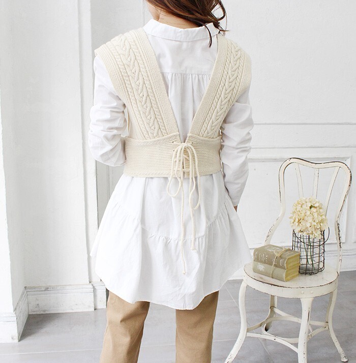 MODE ROBE 2WAYレイヤードニットベスト