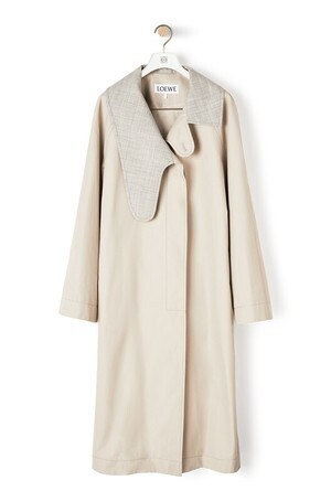 LOEWE Long Asym Collar Coat