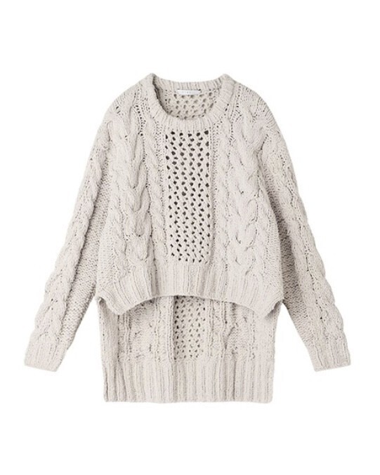 ETRE TOKYO フィッシュテールケーブルニット