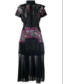 sacai シアーパネル ドレス