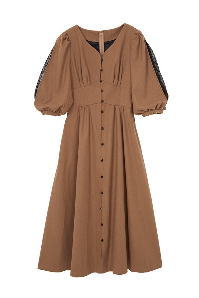 Her lip to Inner Lace Sleeve One-Piece