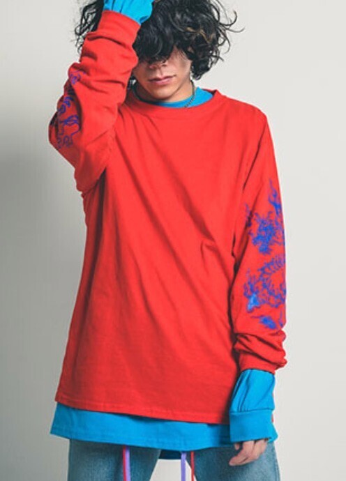 EFFECTEN 「原宿遊帝利亭」L/S ロゴロングスリーブTシャツ