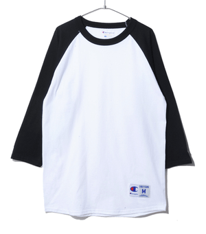 Champion 5.2oz 7分袖 ラグラン Tシャツ T-Shirt Raglan