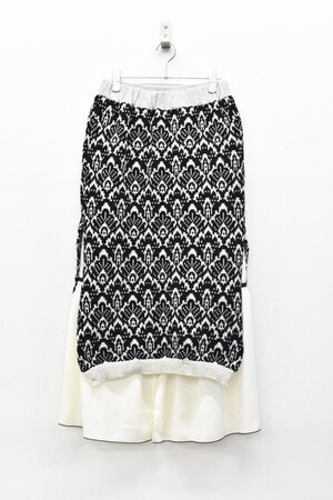 YUKI SHIMANE Jacquard Knit Skirt