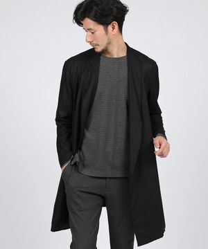 LANVIN en Bleu ローエッジ ジャージロングカーディガン