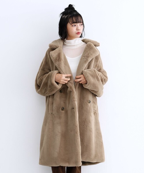 merlot エコファージャケットコート