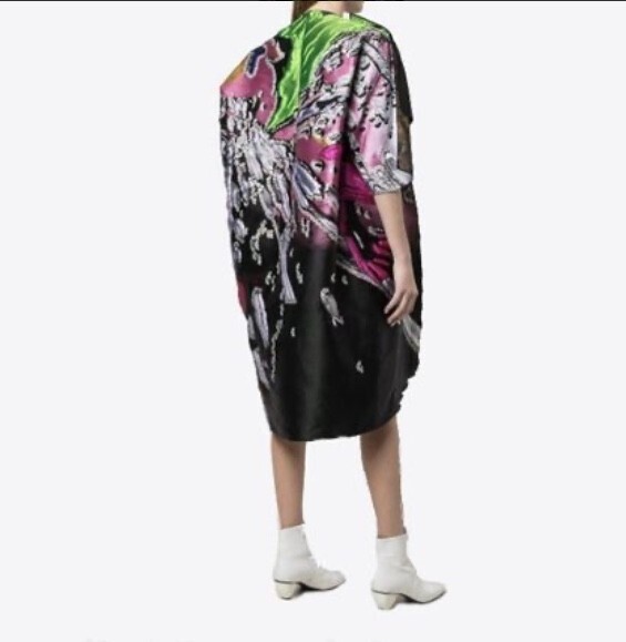 Maison Margiela Flamingo jacquard dress