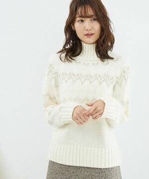 ROPE’ PICNIC ハイネック求心ニットプルオーバー