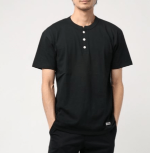 FREDY&GLOSTER ヘンリーネックワッペンTシャツ