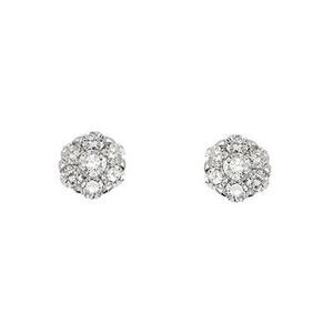 CoronetSolitaire CORONET K18WGダイヤモンドピアス