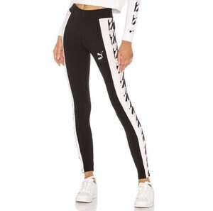 PUMA Trend AOP Leggings Black Houndstooth