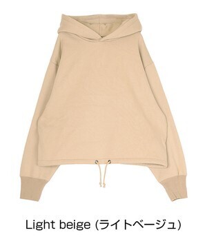 titivate 裾ドローストリング裏起毛パーカー