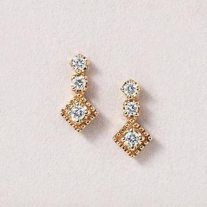 TAKE-UP 【Dresser】K18・K10ダイヤモンドピアス