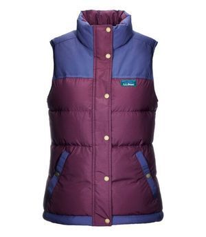 L.L.Bean ウィメンズ マウンテン・クラシック・ダウン・ベスト、カラー・ブロック