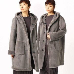COMME CA ISM リバーシブル　フェイクムートンコート