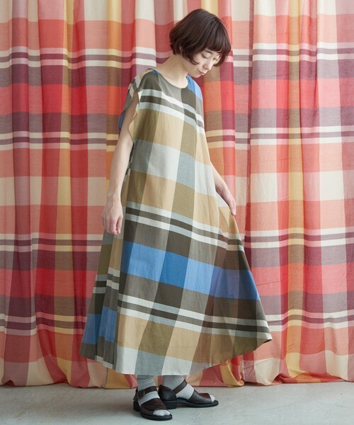 Lene BIG CHECK　バイヤスワンピース