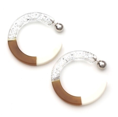 Bijou R.I New Color Block Hoop Pierce