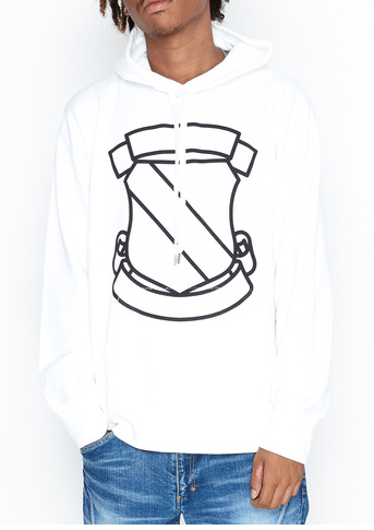 NUMBER (N)INE EMBLEM__LARGE HOODY SWEATSHIRT