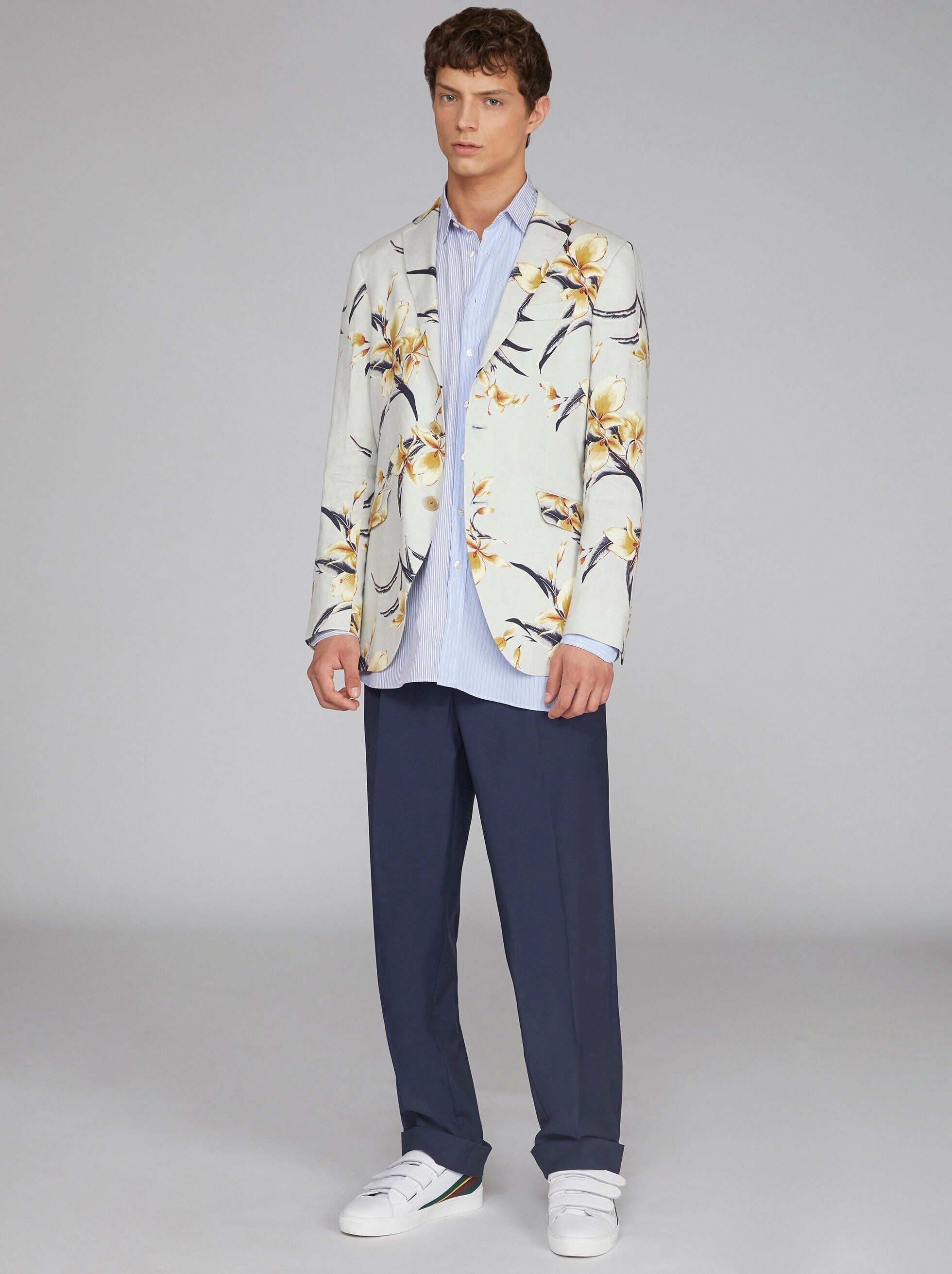 ETRO 花柄プリント テーラード ジャケット