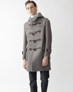 BLACK LABEL CRESTBRIDGE バウンズウールWフェイスクレストブリッジチェックダッフルコート