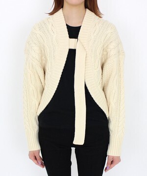 HYKE FISHERMAN BOLERO SWEATER