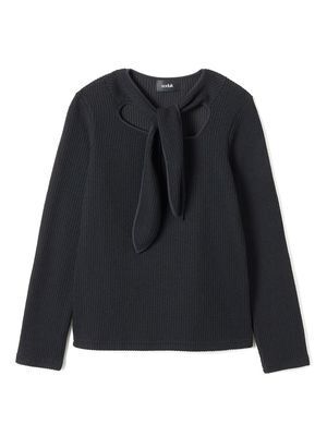 soduk ribbon knit top