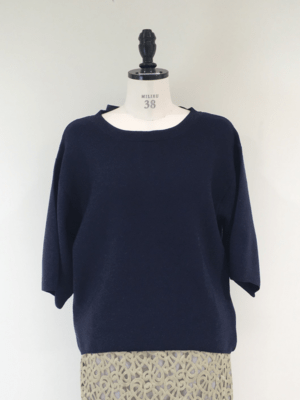 LAPINE BLEUE AMOSSAバックリボンニットセーター