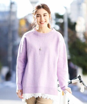 eur3 Wジャカードニット