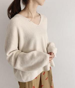 ROPE’ mademoiselle フォックス混Vネックニット