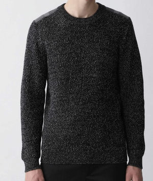 BLACK LABEL CRESTBRIDGE ショルダーチェックメランジニット