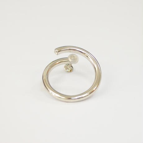 MAYU MAYU×HARUNA KAWAGUCHI　big circle earring (shine silver)