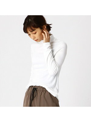 COMME CA ISM 《保湿&吸湿発熱》ハイネックロングTシャツ