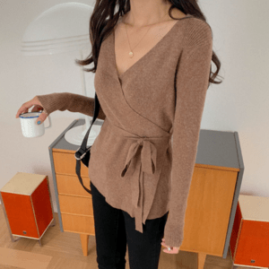 MERONGSHOP ブイローブニット[MADE.M]