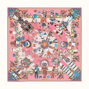 HERMES Kachinas wash scarf 90