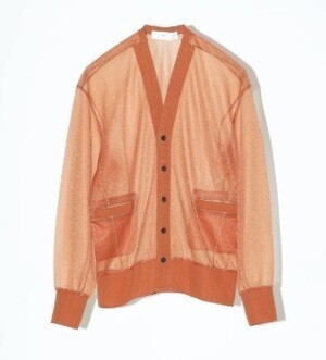 TOGA PULLA SHINY JERSEY CARDIGAN