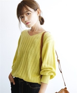 e-zakkamania stores ワイドリブニットプルオーバー