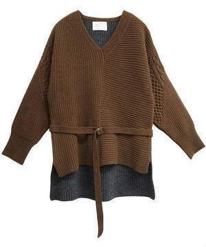 SALT+JAPAN 19AW　BICOLOR KNIT PULLOVER