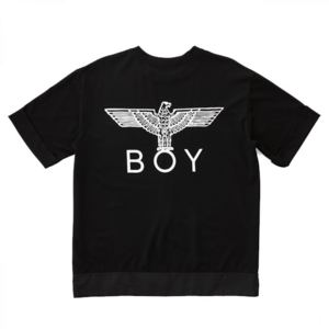 BOY LONDON Colored Pocket Short Sleeves Tee- BLACK