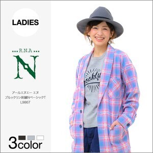 RNA-N ブルックリン刺繍NベーシックTシャツ