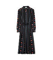 Tory Burch PRINTED LONG SLEEVE DRESS